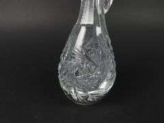 Vintage Cut Crystal Decanter with Stopper