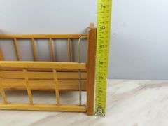 Vintage Strombecker Wooden Doll Crib