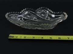 Lot of 2 Cut Glass Candy Dishes