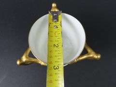 Victorian 3 Handled Loving Cup Marked AK - Made in France