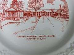 Lot of 2 Vintage Church Collector Plates