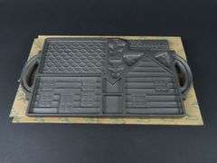 1985 John Wright Co. Cast Iron Gingerbread House Mold