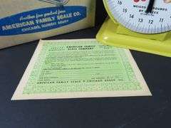 Vintage American Family Scale Co. Household Scale in Original Box