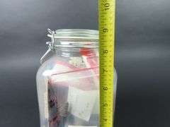 Large Lidded Jar of Vintage Sewing Notions