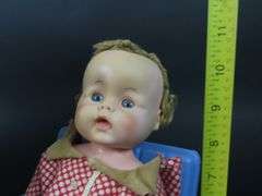 Vintage Baby Doll with Stroller