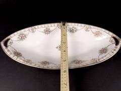Handpainted Nippon Double Handled Serving Bowl - Made in Japan
