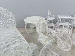 Big Lot of Metal Doll House Furniture
