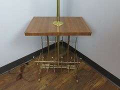 Awesome Retro Table Lamp with Magazine Rack