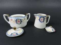 Antique Noritake Lidded Creamer & Sugar Dish - Made in Japan