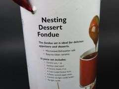 New Casamoda Nesting Dessert Fondue Set in Box