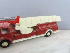 Tootsie Toy Fire Truck & Double Decker Bus