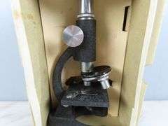 Vintage Microscope in Original Box