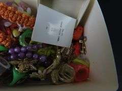 Container of Mostly Vintage Children's Jewelry & Accessories