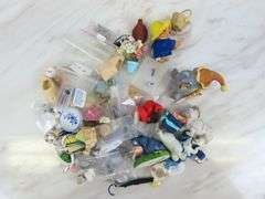 Big Lot of Doll House Miniatures with Lamp & Figures