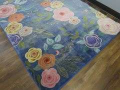 Modern Unique Bloom "Blossom Collection" Floral Area Rug - Made in Turkey