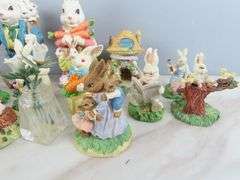 Mixed Lot of Composite Rabbit Décor