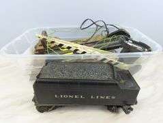 Lot of Vintage Lionel Train Track with Coal Tender &  Gate