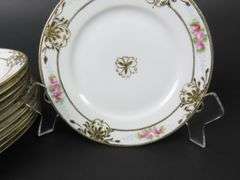 Lot of 10 Antique Handpainted Nippon Bread Plates