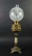 Stunning 30" Banquet Oil Lamp with Globe & Chimney