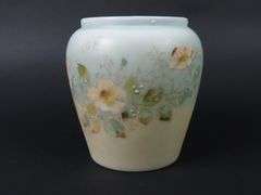 Antique Handpainted Bristol Glass Vase