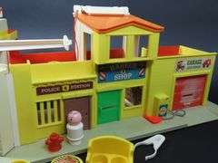1973 Fisher Price "Family Village" Playset with Accessories