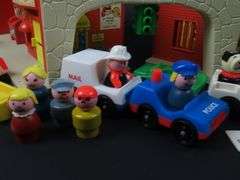 1973 Fisher Price "Family Village" Playset with Accessories