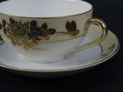 Lot of 6 Noritake Handpainted Teacups & Saucers - Made in Japan