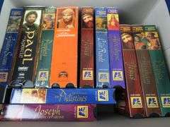 Mixed Lot of Christian VHS Tapes in Storage Box