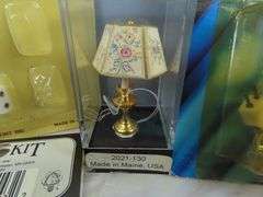 Big Lot of Doll House Miniatures with Lamps & Fixtures