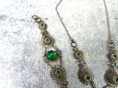 Stunning Antique Necklace, Bracelet & Screwback Earring Set