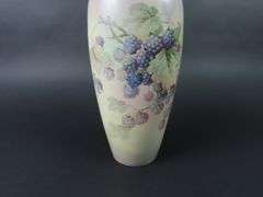 Antique Handpainted Tall Blackberry Vase #2 - See Description