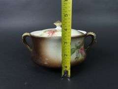 Antique Warwick China Double Handled Lidded Serving Dish