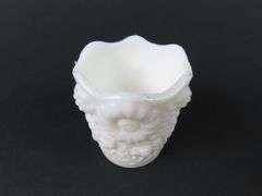 Vintage Milk Glass Toothpick Holder