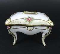 Antique Hand Painted Nippon Vanity Hair Catcher - Made in Japan