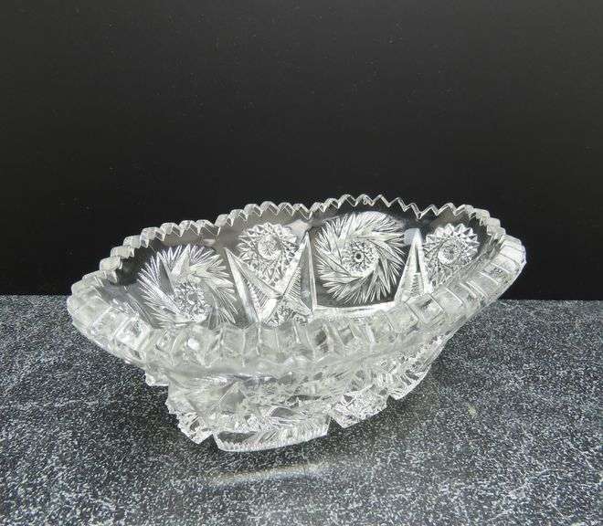 Beautiful Cut Glass "555 Clear" Spoon Tray by Imperial Glass-Ohio