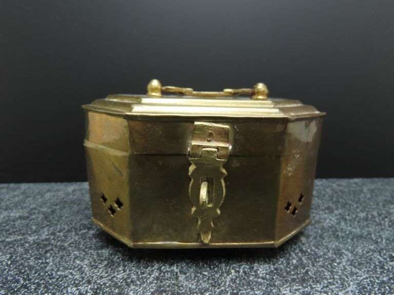Vintage Brass Lidded Box