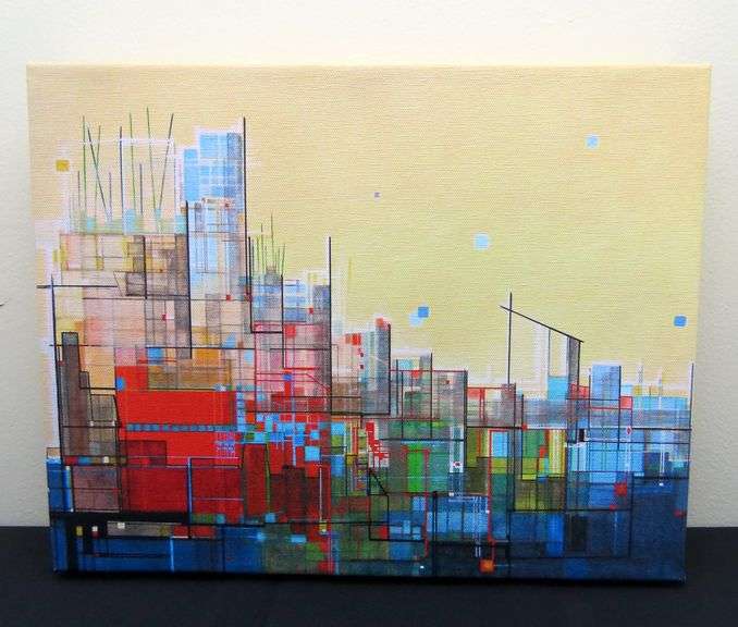 Stretched Canvas Giclee Print "Neighborhood #7, Alton Road' by Carol Joy Shannon