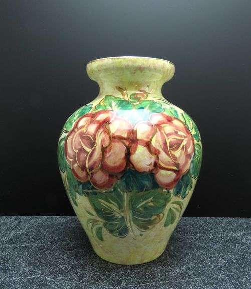 Beautiful Vintage Hand Painted Ceramic Vase