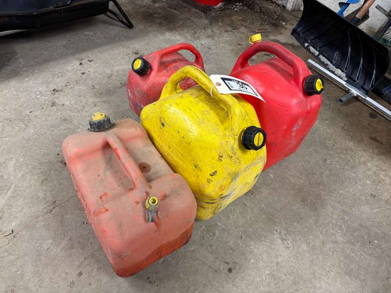Lot of (4) Asst. Fuel Cans