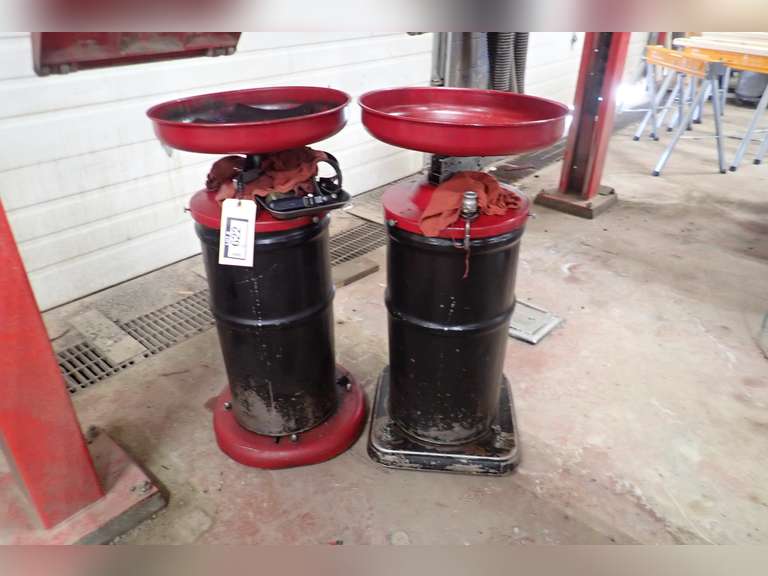 Lot of (2) Used Oil Catch Basins.