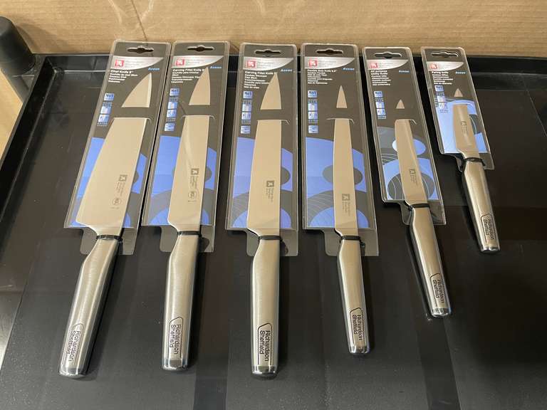 NEW RICHARDSON SHEFFIELD ASEAN 6-PIECE KNIFE SET INCLUDING: