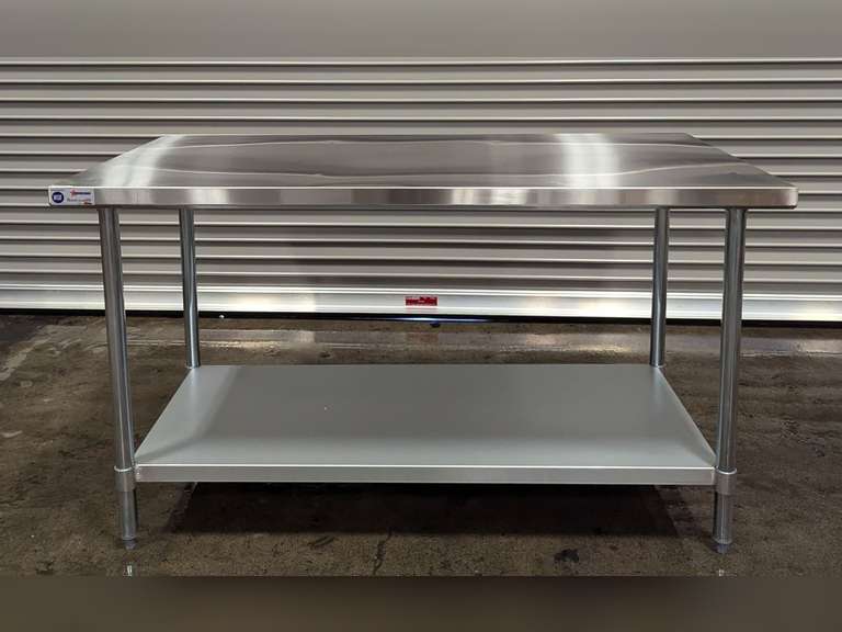 NEW 60" X 30" STAINLESS STEEL WORK TABLE, OMCAN 22074
