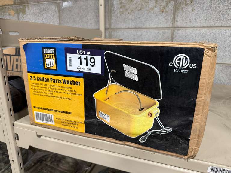 Power Fist 3.5 Gallon Parts Washer
