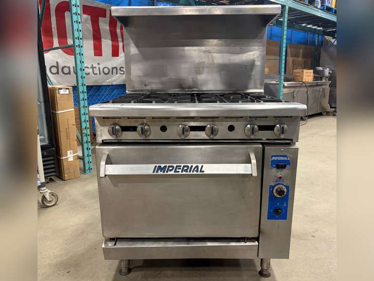 IMPERIAL 6-BURNER GAS RANGE WITH CONVECTION OVEN