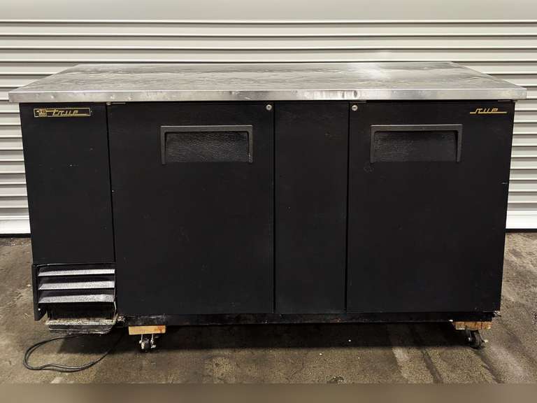 TRUE TBB-3 69" SOLID DOUBLE DOOR BACK BAR COOLER
