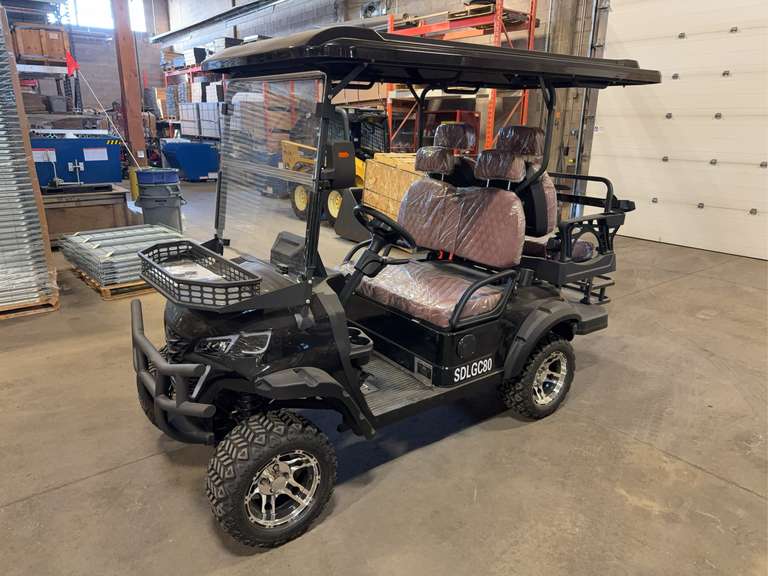 New SDLANCH SDLGC80 4-Seat Electric Golf Cart - 4000W AC Electric Motor, 60V100AH Battery