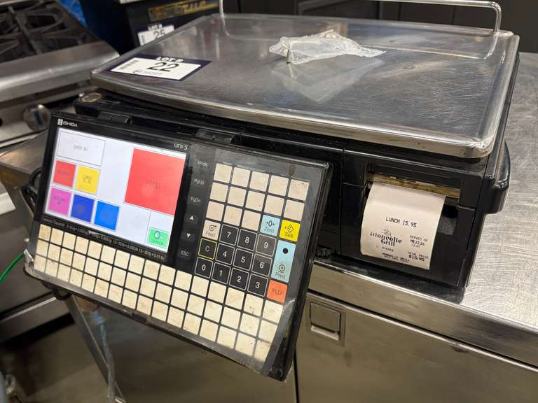 ISHIDA UNI-5 PRICE COMPUTING LABEL PRINTING SCALE