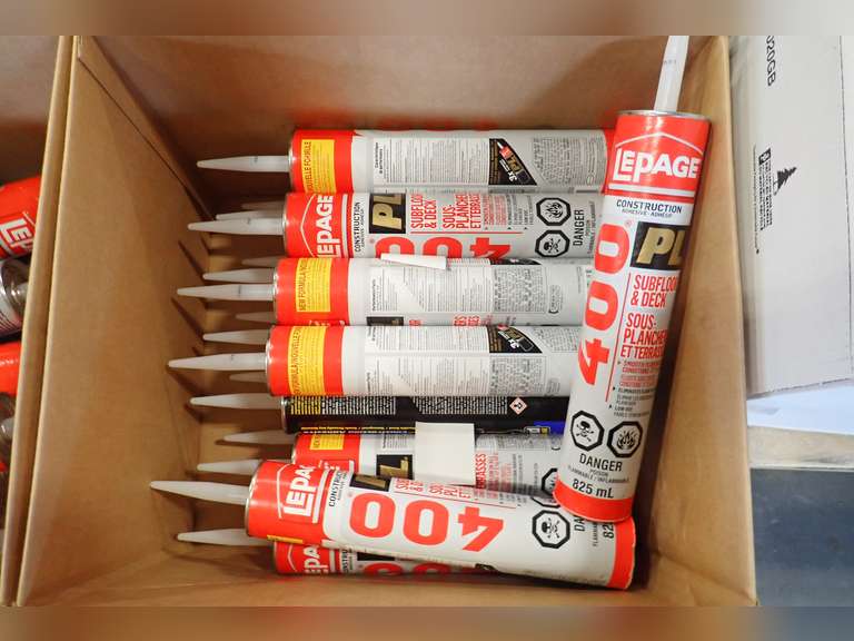 Lot of Approx. (18) Tubes PL Subfloor & Deck Construction Adhesive.