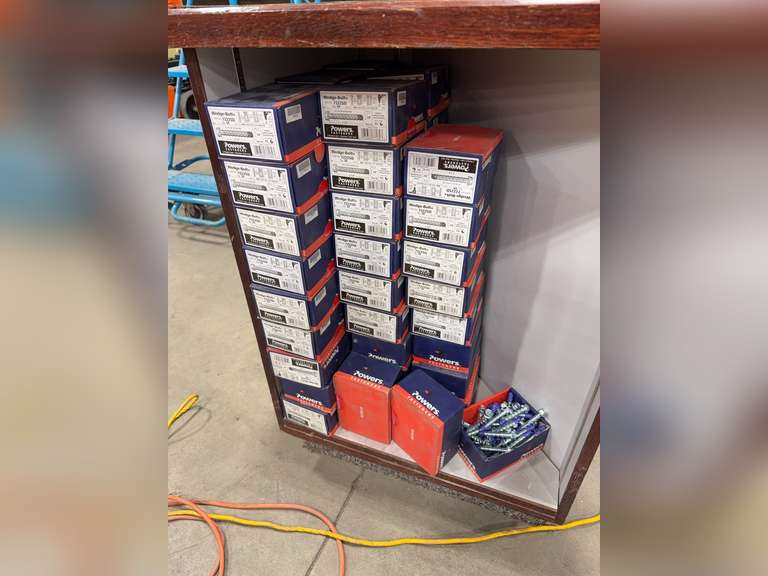 Lot of (56) Boxes of Asst. Wedge Bolts