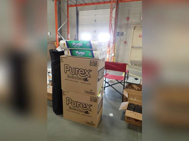 Lot of (2) Cases and (2) Packs Purex EnviroCare 2-ply Toilet Paper.